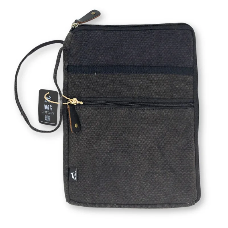 Stonewash Tablet Pouch Charcoal 21x29cm — foto 1