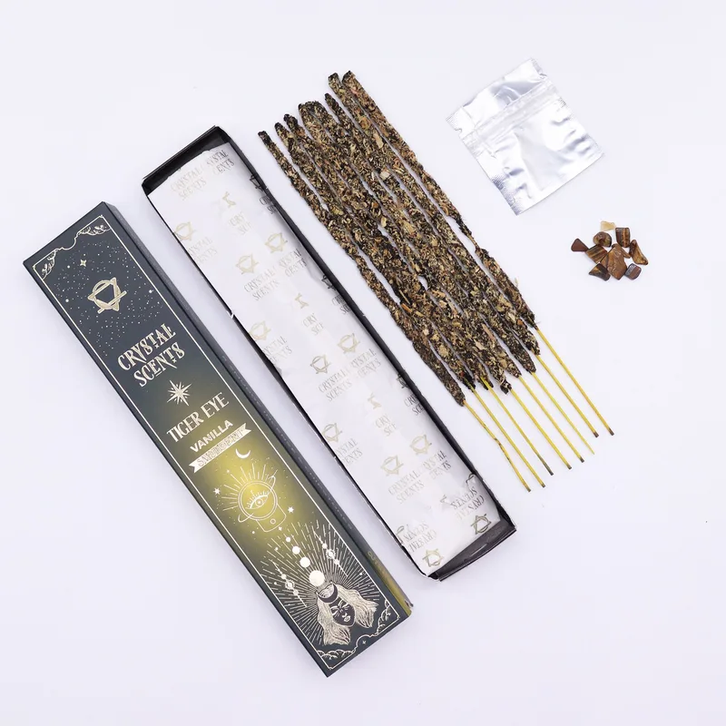 Tiger Eye Crystal Scents Smudge Incenso - Vaniglia — foto 5