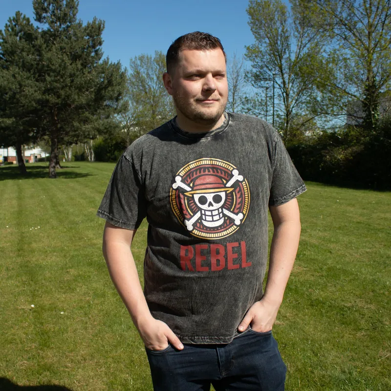 Nomad Sari Stonewashed Cotton T-Shirt Rebel Charcoal XL — foto 2