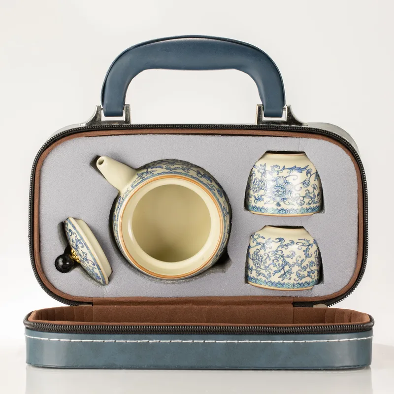 Travel Teapot Set & Two Cups - China Ru Blu — foto 6