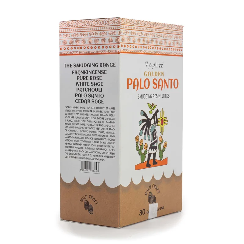 30g Golden Palo Santo Smudging Resin Sticks (6s) — foto 3