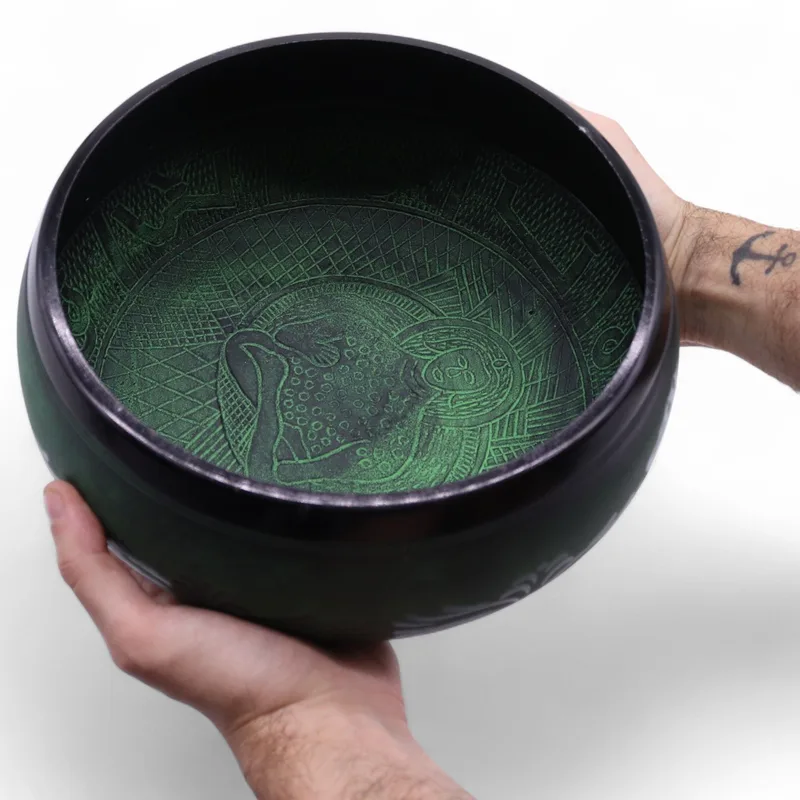 Extra Loud Mushroom Singing Bowl Moss Verde — foto 4
