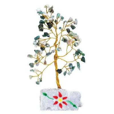 Moss Agate Gemstone Albero - 80 Stones — foto 1