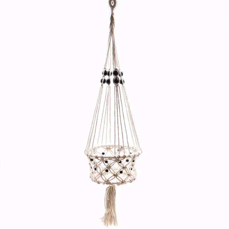 Macrame Pot Porta Lrg Single Beaded — foto 5