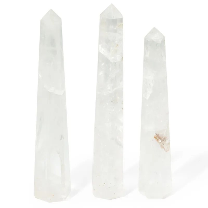 Gemstone Six Face Obelisk Poins approx 17cm Rock Crystal — foto 3