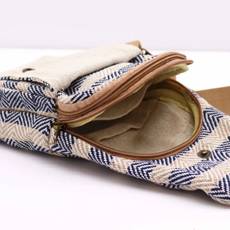 Corpo Cross Bag Naturale Cotton Tan & Navy — foto 1