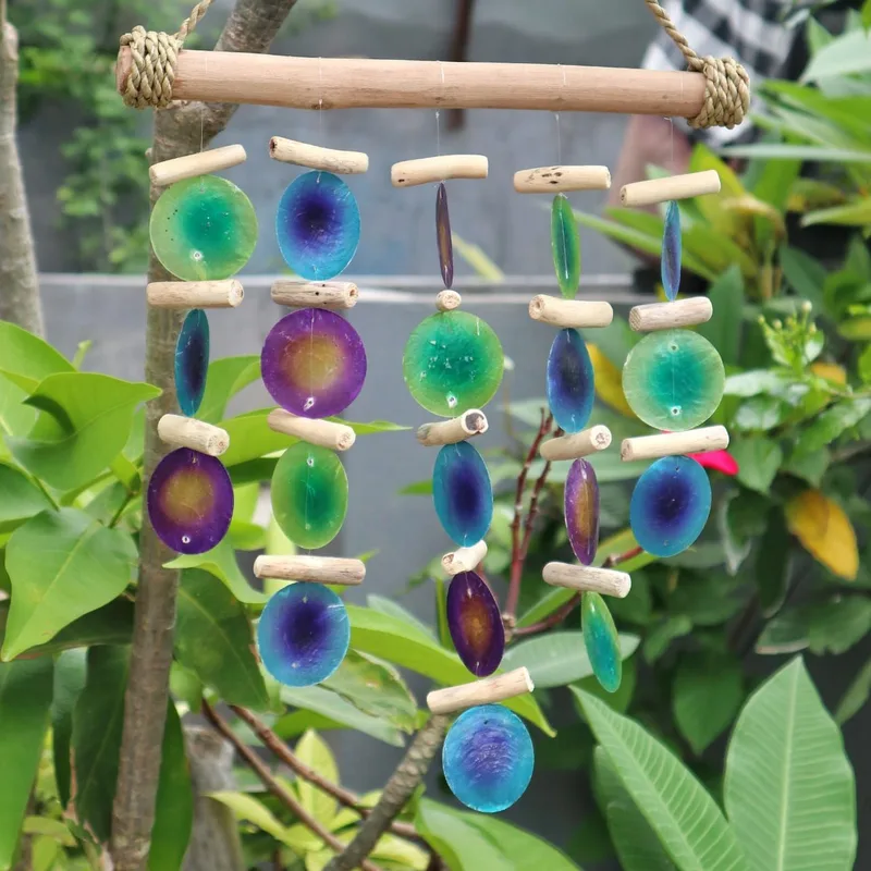 Verde & Purple Driftwood Chime
