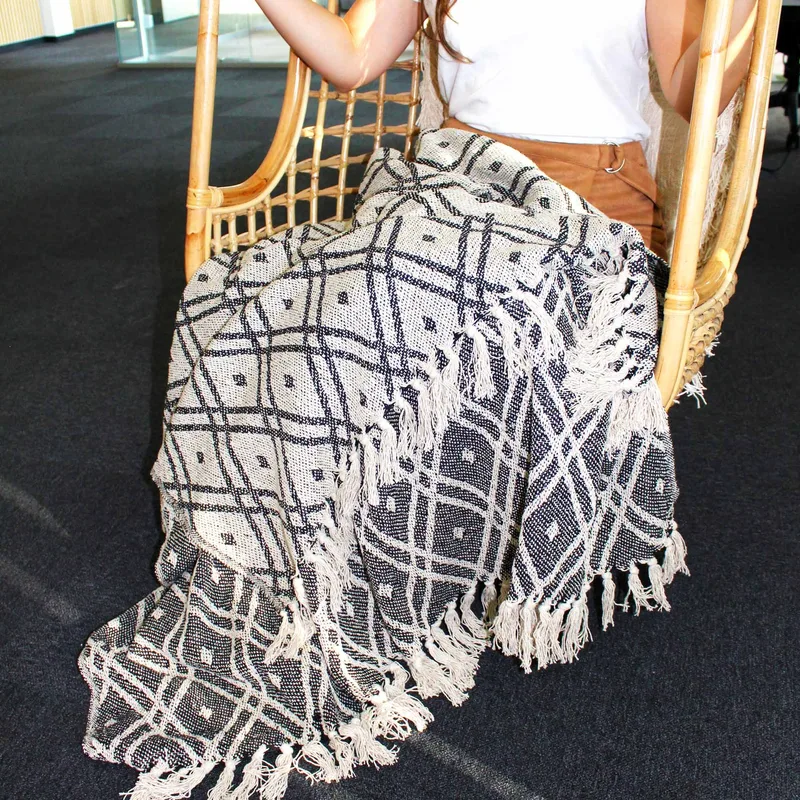 Boho Comfort Throws Nero & Biege Regency — foto 1