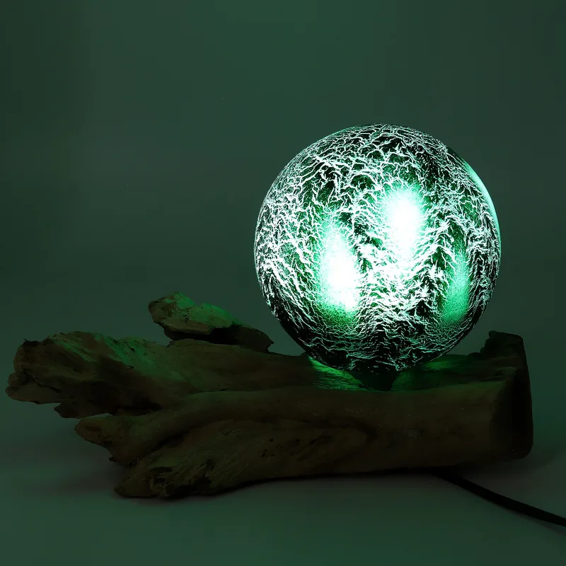 DriftGlow Lamp Emerald Crackle Shade — foto 6