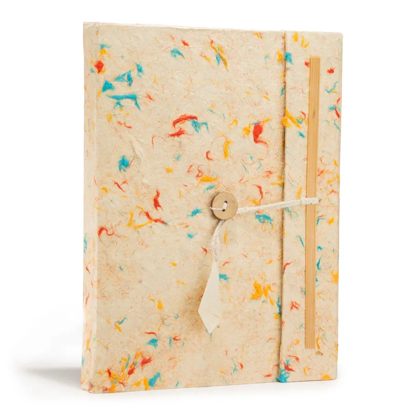 Lrg Lokta Mixed Colour Cotton Notebook 45 leafs inc bookmark — foto 3