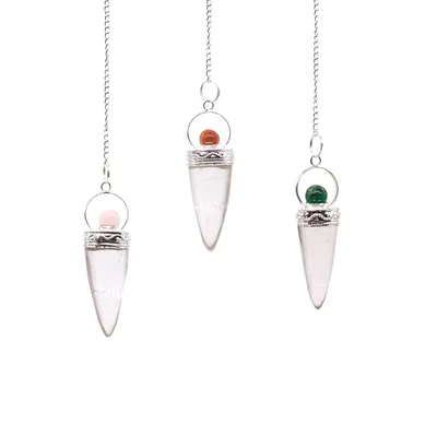 Rock Crystal Cone & Argento Ring Asst