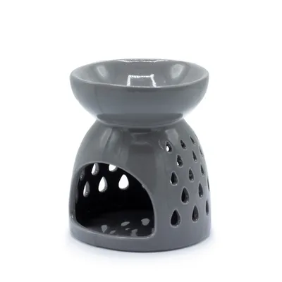 Classic Olio Bruciatore - Teardrops Cutout - Grey