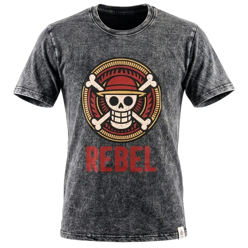 Nomad Sari Stonewashed Cotton T-Shirt Rebel Charcoal XL — foto 1
