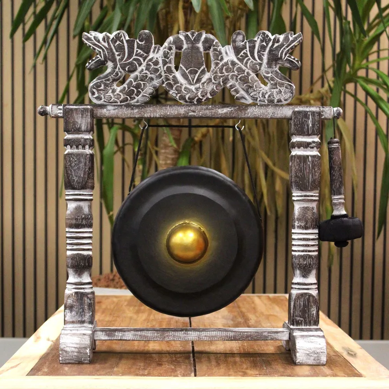 Small Healing Gong in Stand 25cm Nero — foto 5