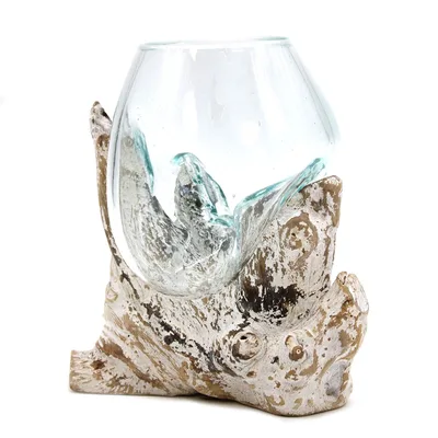 Molten Glass on Whitewash Legno Medium Bowl — foto 2
