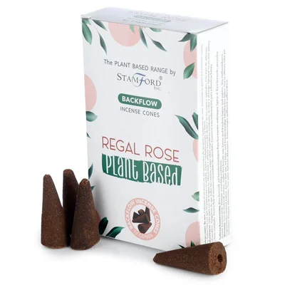 Plant Based Backflow Incenso Cones Regal Rosa — foto 3