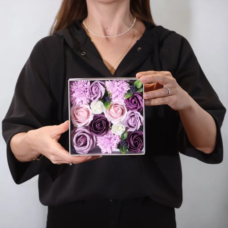 Square Scatola Lavanda Rosa & Carnation — foto 1