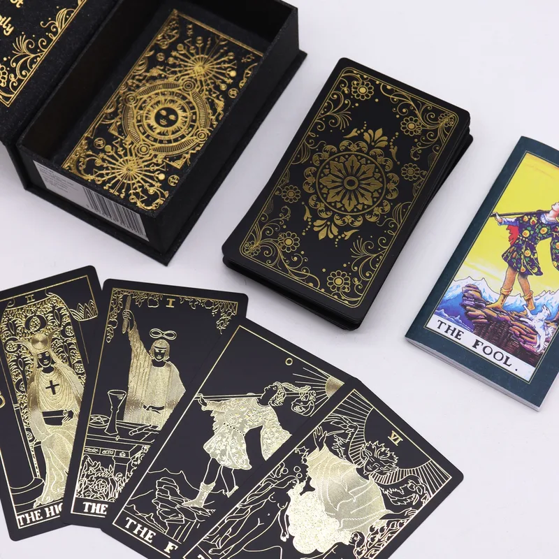 Oro Foil Tarot Set with Book Gift Scatola — foto 1