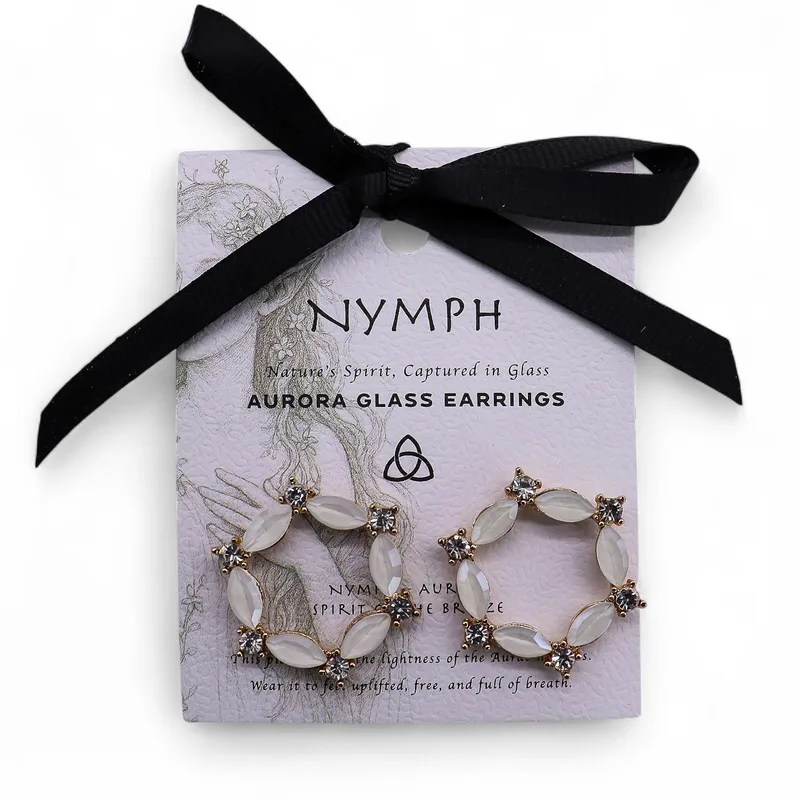 Pearl - Vintage Glass - Loop - Earrings — foto 2