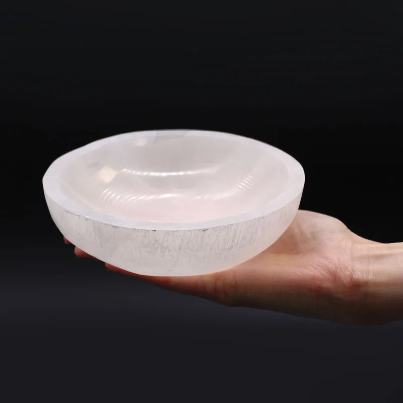 Selenite Round Bowl 15cm