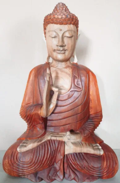 Hand Carved Buddha Statue 60cm Teaching Transmission