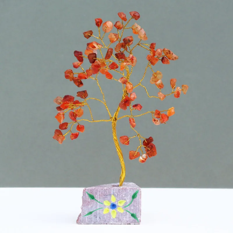 Carnelian Gemstone Albero - 80 Stones
