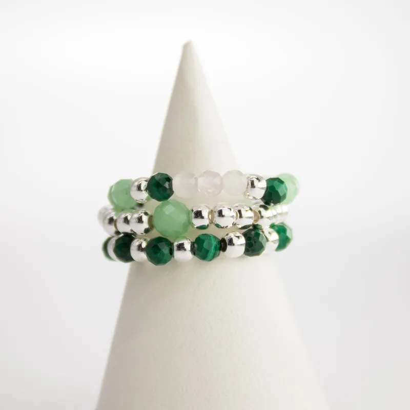 Nymph Spirit Gemstone Ring Set - Forest Spirit — foto 3