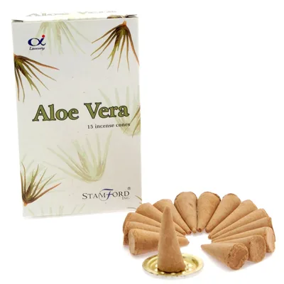 Aloe Vera Incenso Cones — foto 2
