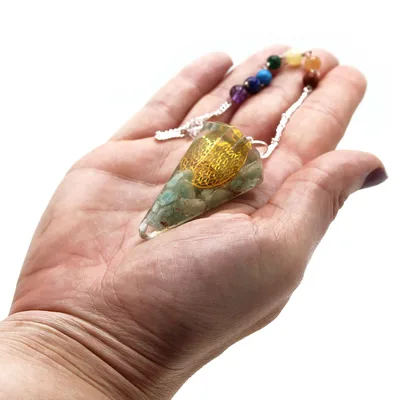 Pendolo Energetico Orgonite – Fiore della Vita — foto 2