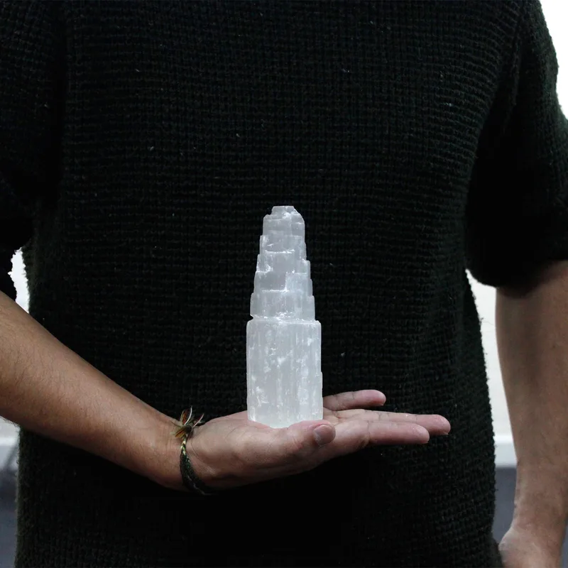Natiural Selenite Tower 15 cm — foto 1
