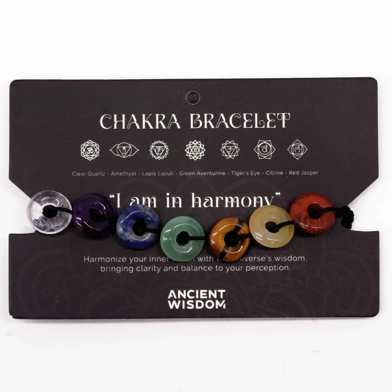 Chakra String Bracelets Mini Donuts