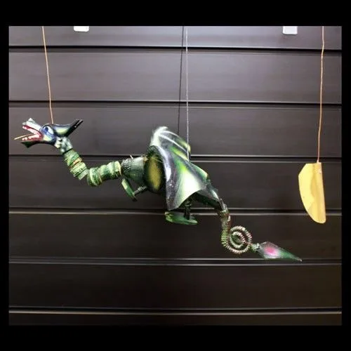 Lrg Verde Coconut Dragon Mobile 46cm
