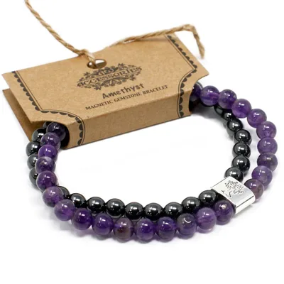 Bracciale con Pietra Naturale Magnetica - Amethyst — foto 3