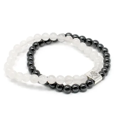 Bracciale con Pietra Naturale Magnetica - Quarzo Rosa — foto 3