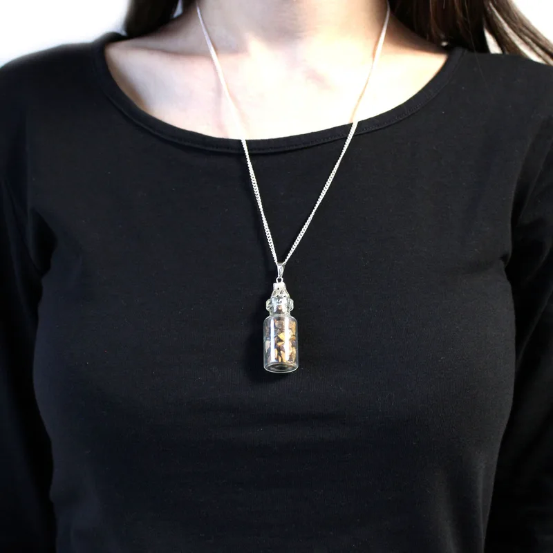 Bottled Gemstones Necklace Tiger Eye — foto 2