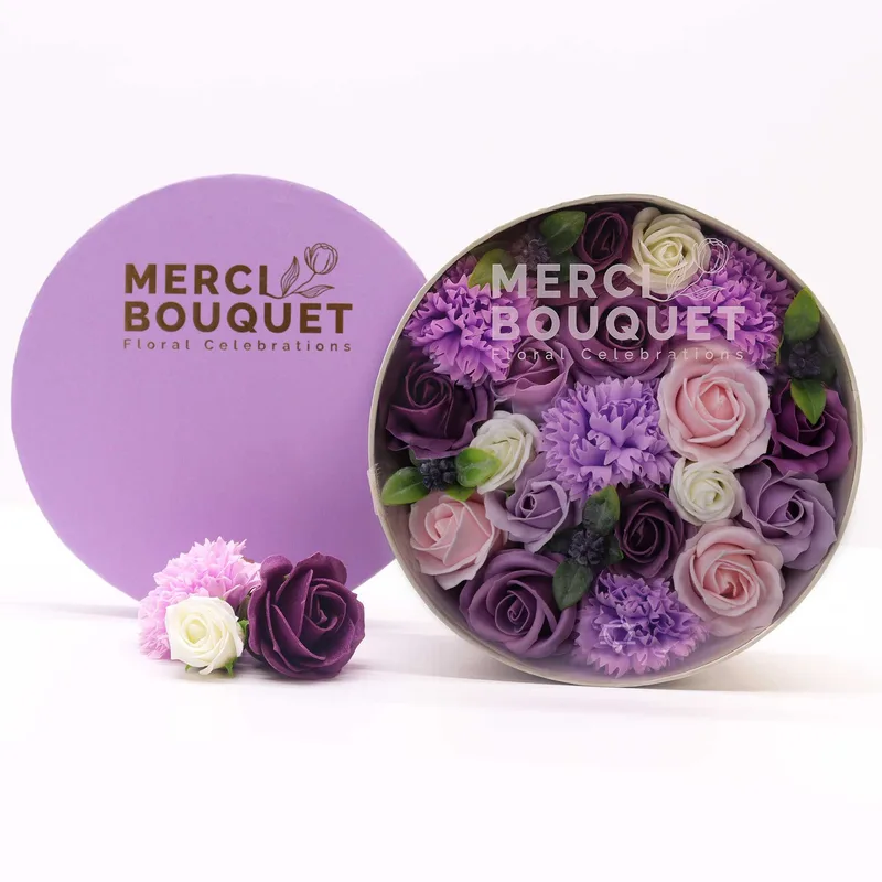Round Scatola Lavanda Rosa & Carnation — foto 3