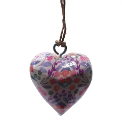 Large Decor Legno Hearts - Pretty Floral - in Display Jar — foto 4