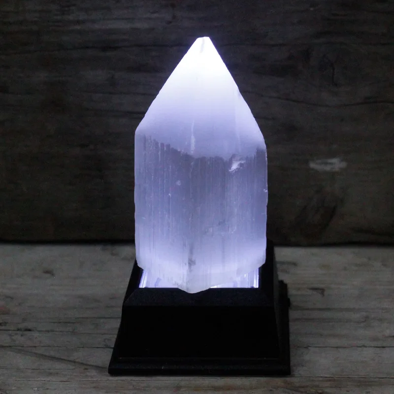 Selenite Pencil Point Tower - 10 cm — foto 2