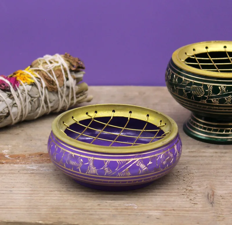 Chakra Charcoal Incenso Jar Crown — foto 5