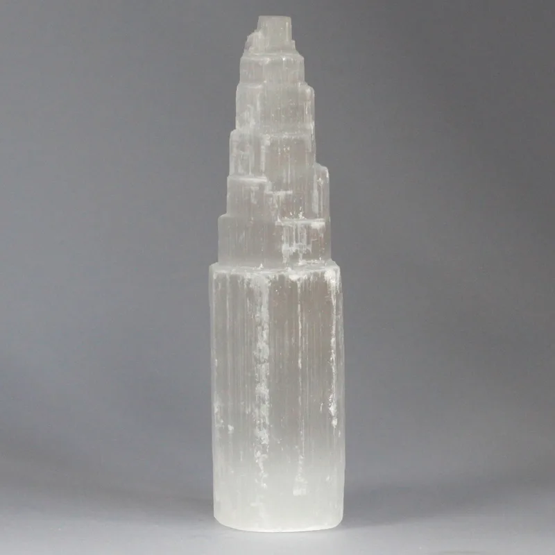 Naturale Selenite Tower 20 cm — foto 2