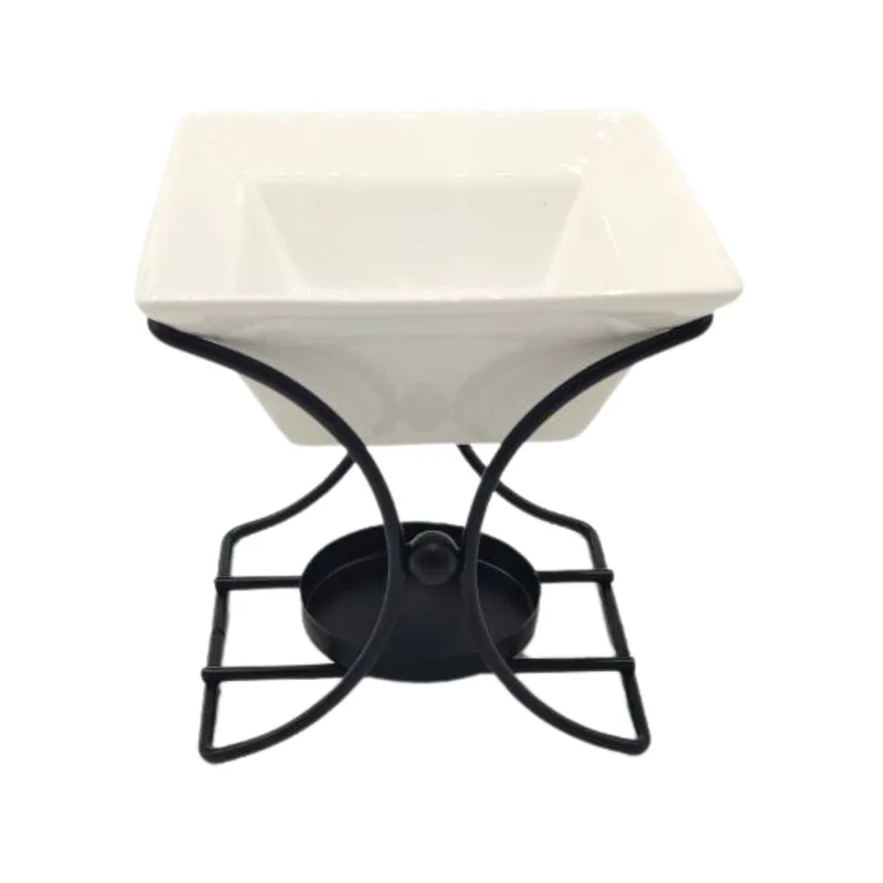 Ceramic & Metal Square Stand