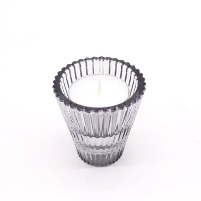 Set of 2 Flip Dinner Candela / Tealight Porta - Midnight Grey — foto 1