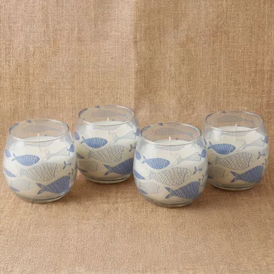 Small Glass Jar Candele - Seabreeze — foto 4