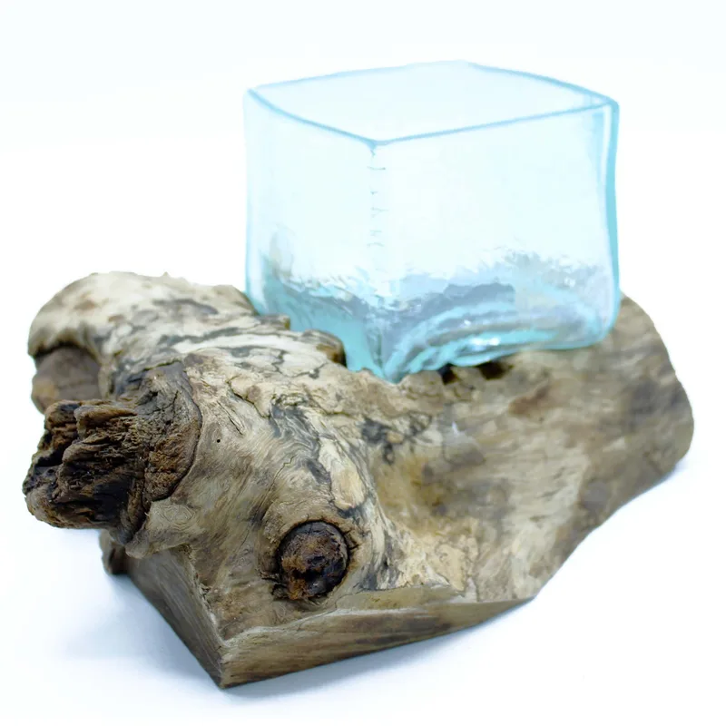 Molten Crackled Glass Tank on Legno — foto 2