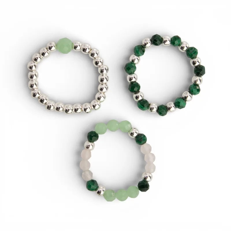 Nymph Spirit Gemstone Ring Set - Forest Spirit — foto 1