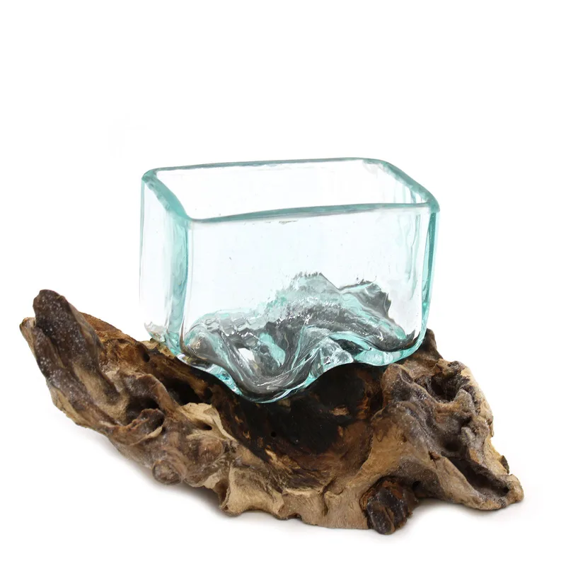 Molten Glass Tank on Legno with Stand Small Bowl — foto 5