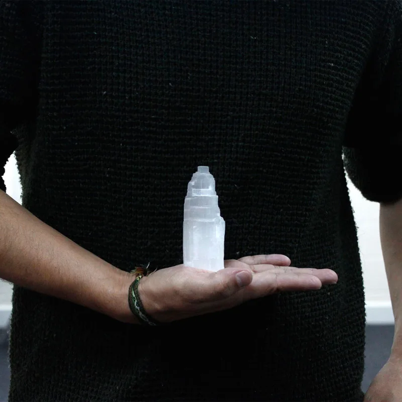 Naturale Selenite Tower - 10 cm — foto 1