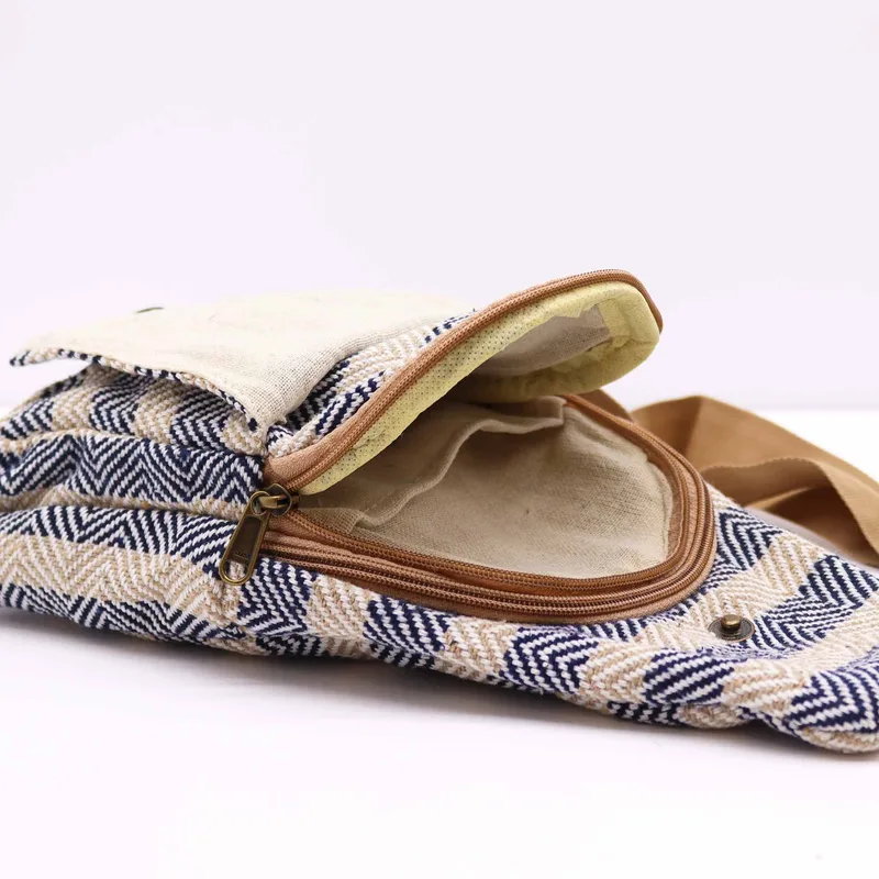 Corpo Cross Bag Naturale Cotton Tan & Navy — foto 2