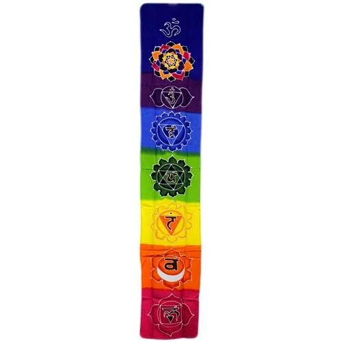 Chakra Drop Banner Rainbow 183x35cm