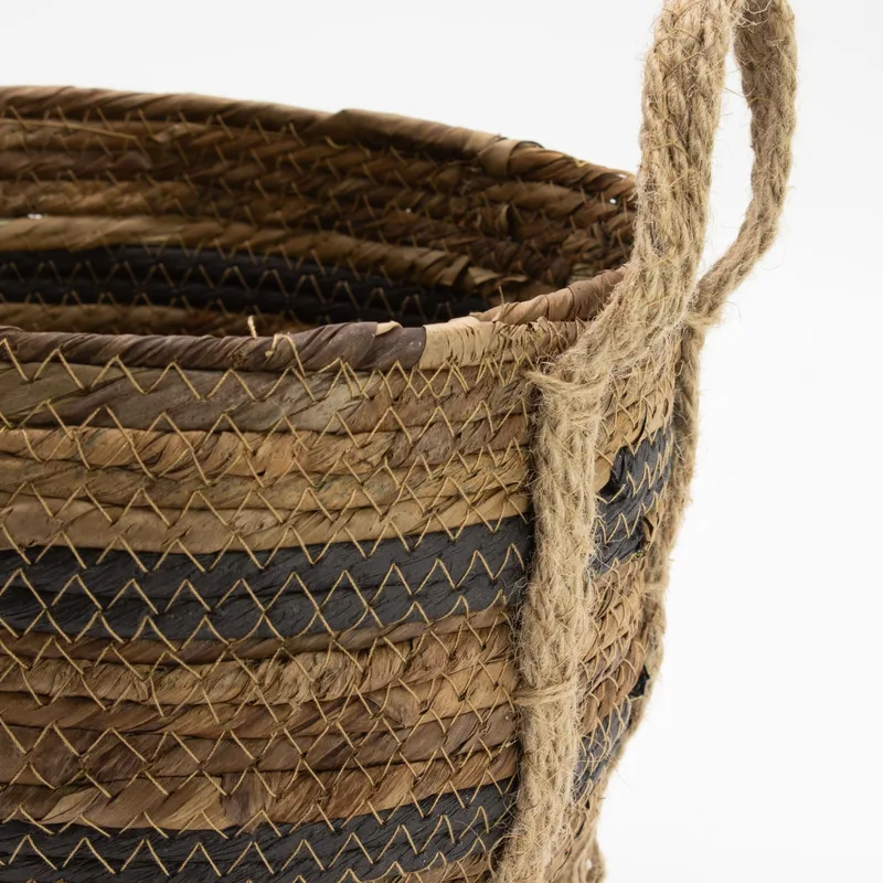 Bananna Leaf & Seagrass Large Baskets Naturale Browns Set of 3 — foto 6